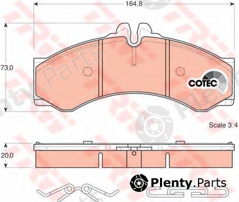  TRW part GDB1288 Brake Pad Set, disc brake