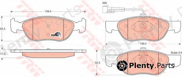  TRW part GDB1290 Brake Pad Set, disc brake