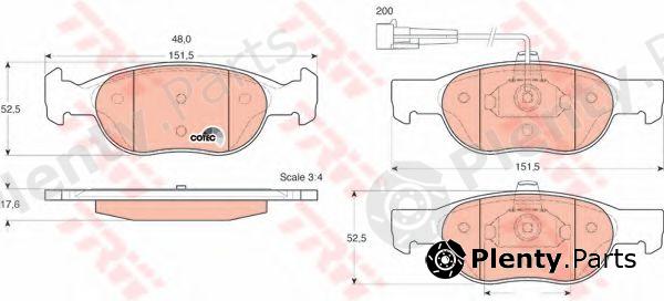  TRW part GDB1291 Brake Pad Set, disc brake