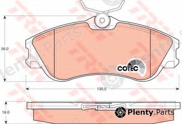  TRW part GDB1295 Brake Pad Set, disc brake