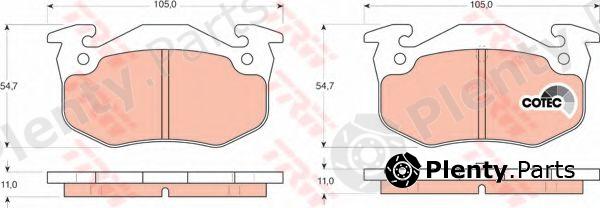  TRW part GDB1305 Brake Pad Set, disc brake