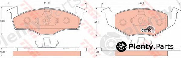  TRW part GDB1306 Brake Pad Set, disc brake