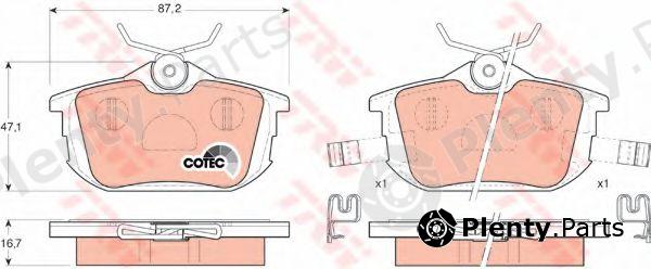  TRW part GDB1314 Brake Pad Set, disc brake