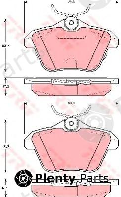  TRW part GDB1315 Brake Pad Set, disc brake