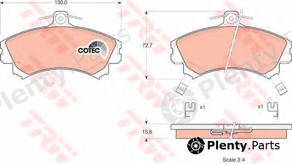  TRW part GDB1317 Brake Pad Set, disc brake