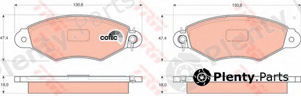  TRW part GDB1321 Brake Pad Set, disc brake