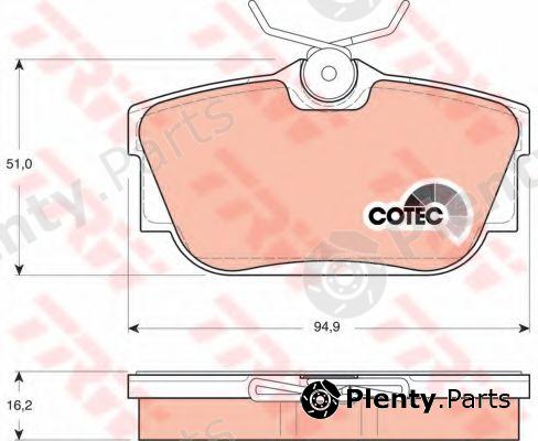  TRW part GDB1325 Brake Pad Set, disc brake