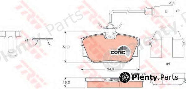  TRW part GDB1326 Brake Pad Set, disc brake