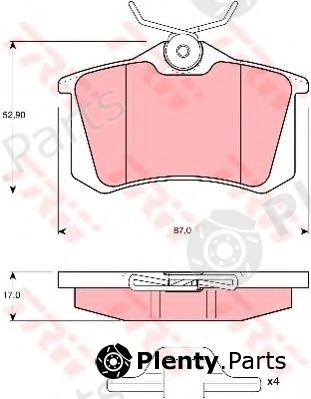  TRW part GDB1328 Brake Pad Set, disc brake