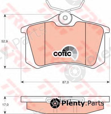  TRW part GDB1330 Brake Pad Set, disc brake