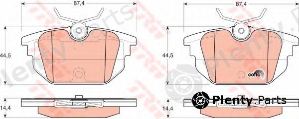  TRW part GDB1333 Brake Pad Set, disc brake