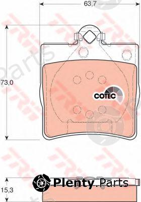  TRW part GDB1335 Brake Pad Set, disc brake