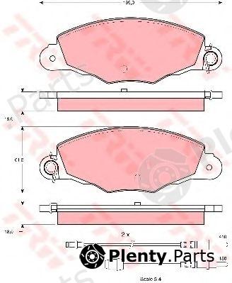  TRW part GDB1336 Brake Pad Set, disc brake