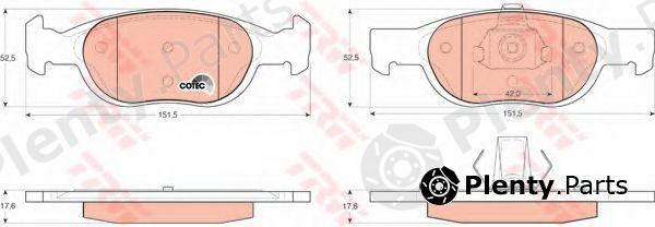  TRW part GDB1339 Brake Pad Set, disc brake