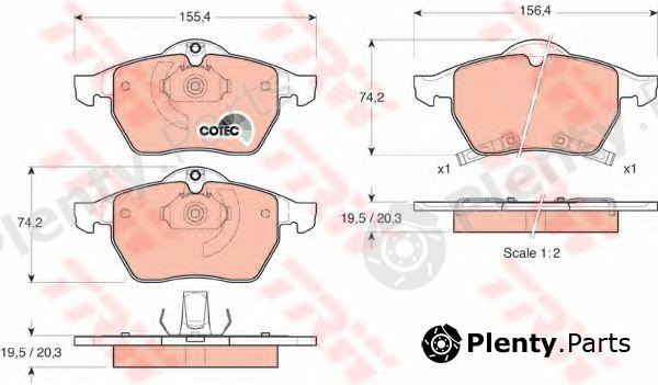  TRW part GDB1342 Brake Pad Set, disc brake