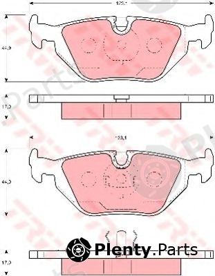  TRW part GDB1343 Brake Pad Set, disc brake