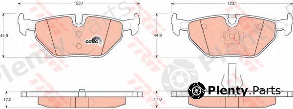  TRW part GDB1344 Brake Pad Set, disc brake