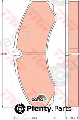  TRW part GDB1345 Brake Pad Set, disc brake