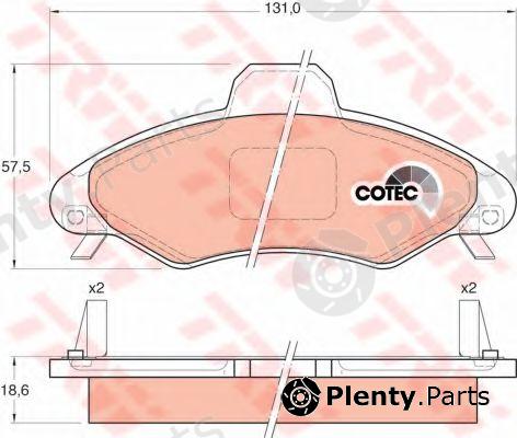 TRW part GDB1349 Brake Pad Set, disc brake