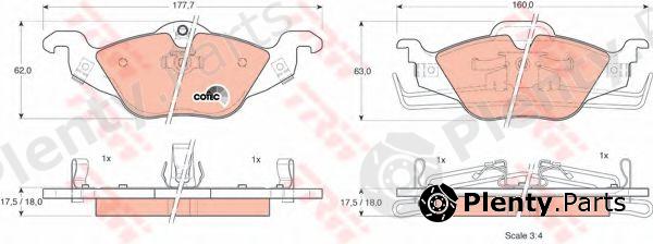  TRW part GDB1351 Brake Pad Set, disc brake