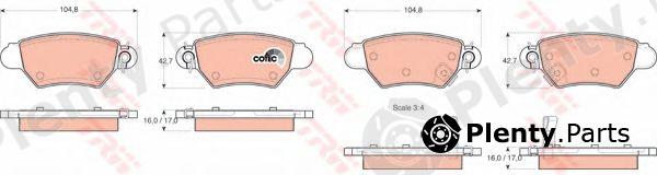  TRW part GDB1352 Brake Pad Set, disc brake