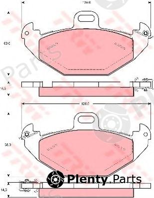  TRW part GDB1353 Brake Pad Set, disc brake
