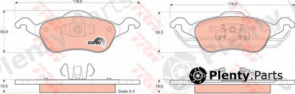  TRW part GDB1358 Brake Pad Set, disc brake