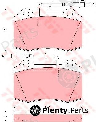  TRW part GDB1359 Brake Pad Set, disc brake