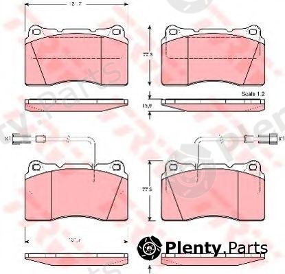  TRW part GDB1363 Brake Pad Set, disc brake