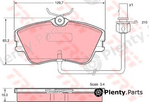  TRW part GDB1367 Brake Pad Set, disc brake