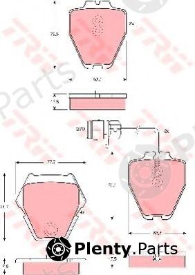  TRW part GDB1371 Brake Pad Set, disc brake