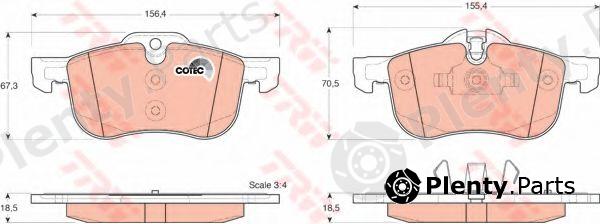  TRW part GDB1374 Brake Pad Set, disc brake