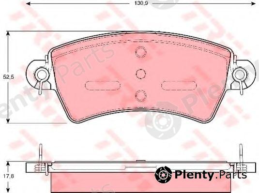  TRW part GDB1385 Brake Pad Set, disc brake