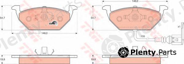 TRW part GDB1386 Brake Pad Set, disc brake