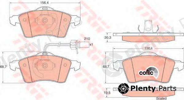  TRW part GDB1391 Brake Pad Set, disc brake