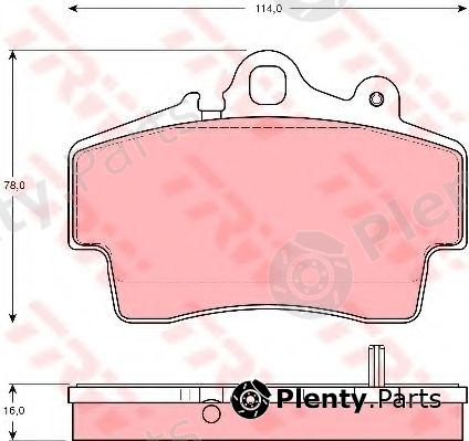  TRW part GDB1394 Brake Pad Set, disc brake