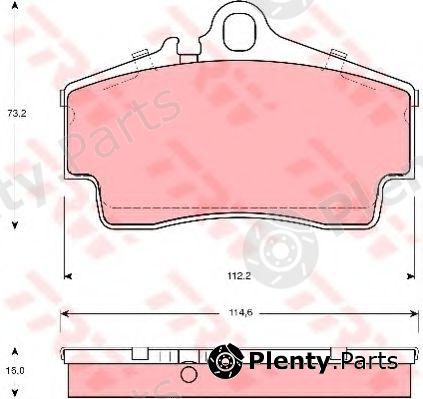  TRW part GDB1395 Brake Pad Set, disc brake