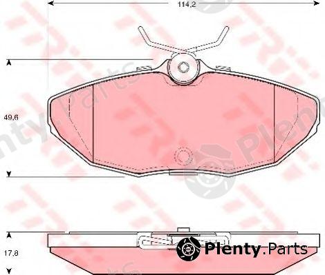  TRW part GDB1398 Brake Pad Set, disc brake