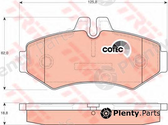  TRW part GDB1399 Brake Pad Set, disc brake