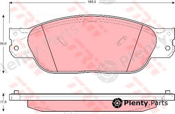  TRW part GDB1401 Brake Pad Set, disc brake