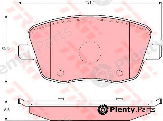  TRW part GDB1414 Brake Pad Set, disc brake