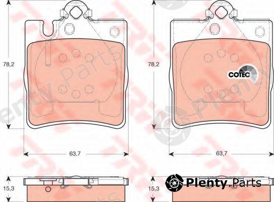  TRW part GDB1421 Brake Pad Set, disc brake