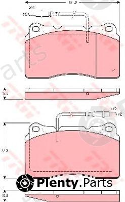  TRW part GDB1431 Brake Pad Set, disc brake