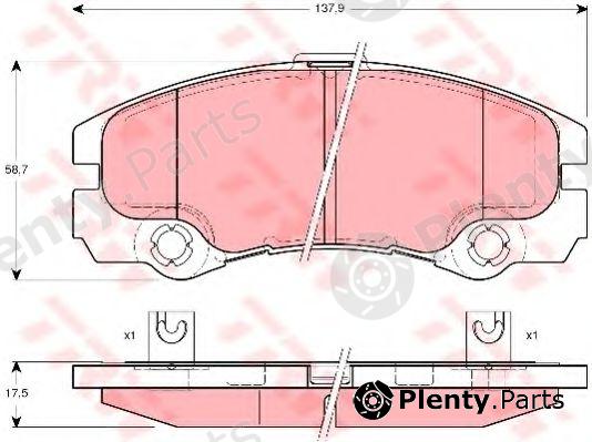  TRW part GDB1436 Brake Pad Set, disc brake
