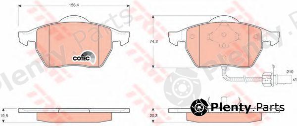  TRW part GDB1440 Brake Pad Set, disc brake