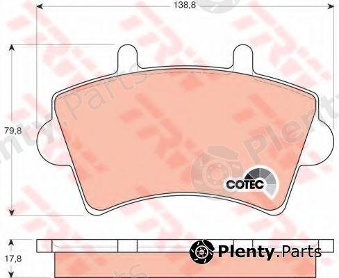  TRW part GDB1442 Brake Pad Set, disc brake