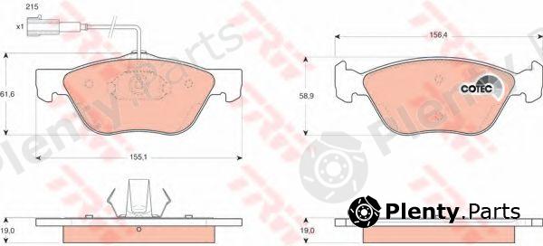  TRW part GDB1445 Brake Pad Set, disc brake