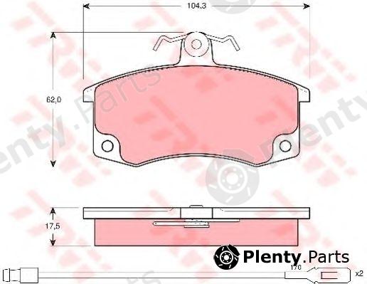  TRW part GDB1446 Brake Pad Set, disc brake