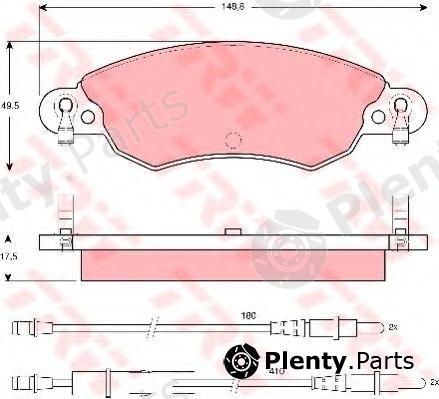  TRW part GDB1447 Brake Pad Set, disc brake