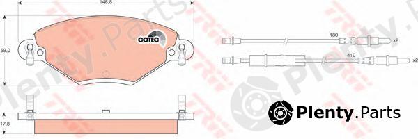  TRW part GDB1448 Brake Pad Set, disc brake